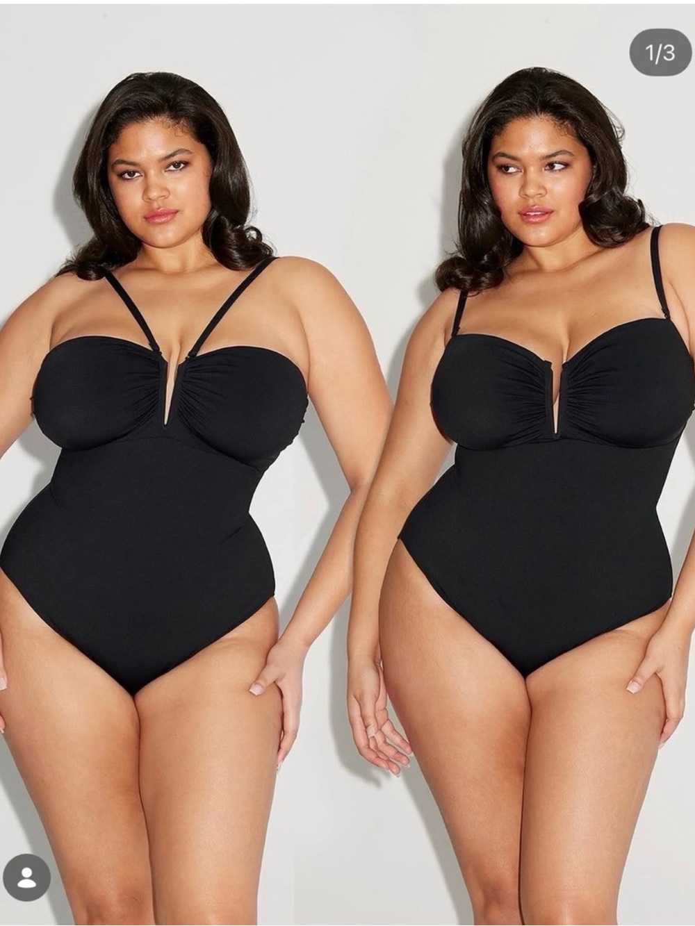 TA3 Converty One Piece Swimsuit XL Black Corset Lace Up NWT